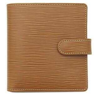 Louis Vuitton Porte Bi fold Compact Wallet Epi Leather Camel Brown